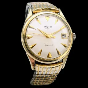 WYLER Incaflex Dynawind Watch 17 Jewels Cal. ETA 2452 Swiss 1950's