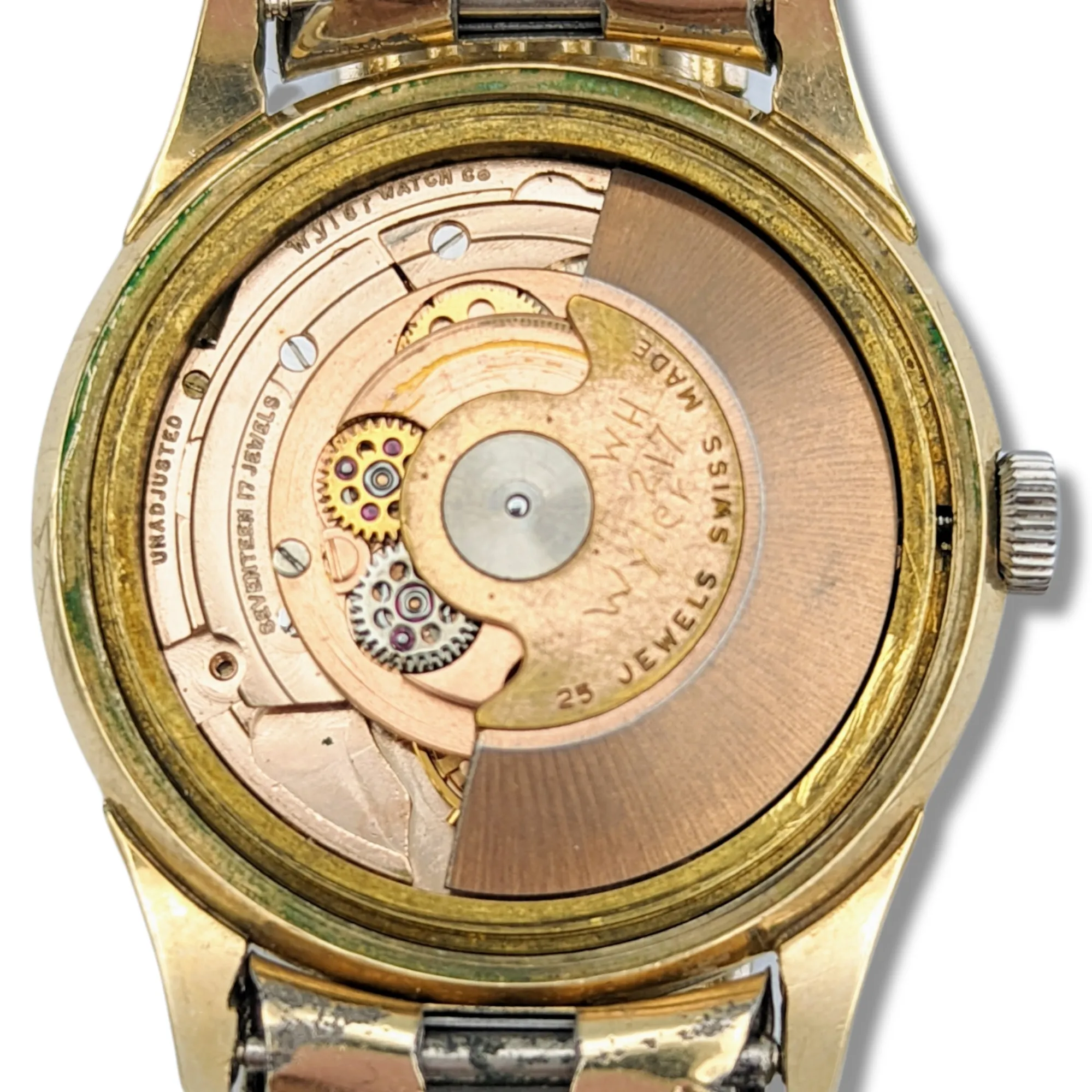 WYLER Incaflex Dynawind Watch 17 Jewels Cal. ETA 2452 Swiss 1950's