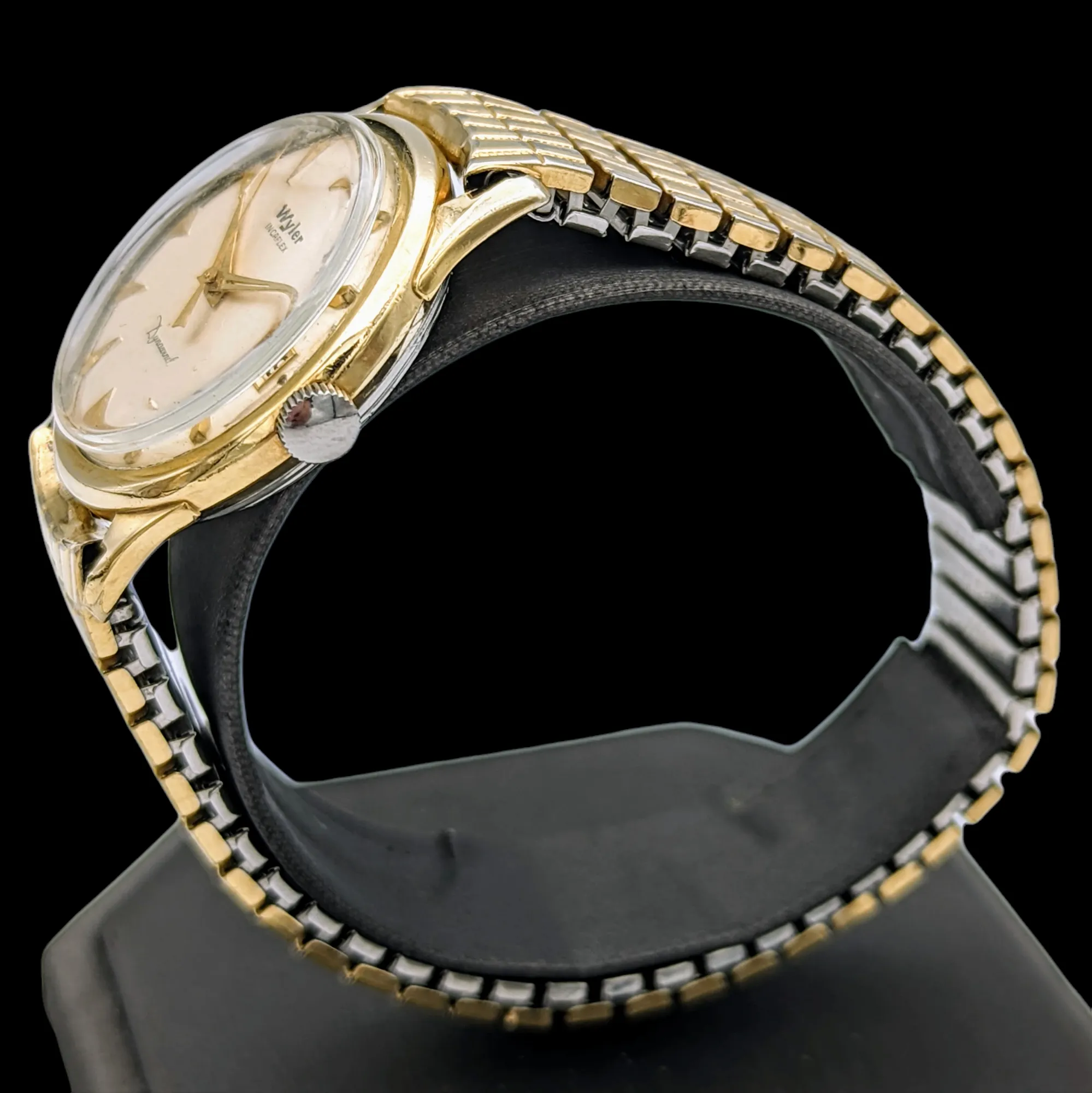 WYLER Incaflex Dynawind Watch 17 Jewels Cal. ETA 2452 Swiss 1950's