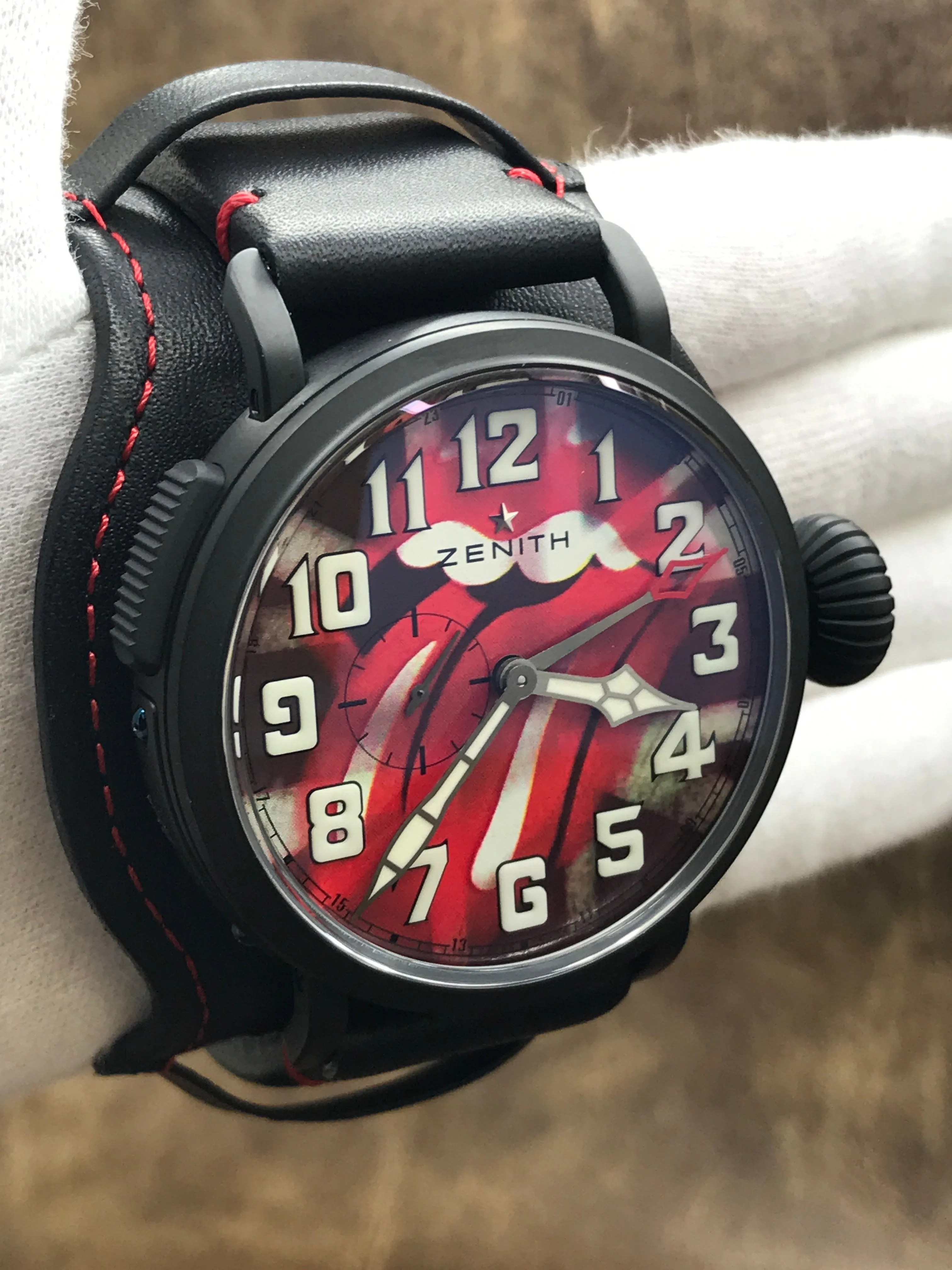 Zenith Type 20 GMT Rolling Stones LE 200pcs 96.2439.693/77.C809 Red & Black Dial Automatic Men's Watch