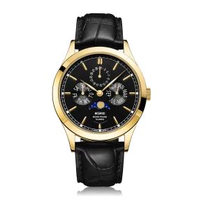 ZEROO C1 CLASSIC MOON PHASEQUARTZ WATCH FOR GENTS - ZC001GBK