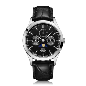 ZEROO C1 CLASSIC MOON PHASEQUARTZ WATCH FOR GENTS - ZC001SBK